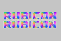 Image 2 of Jeep Hood Decal Set Rainbow Foil