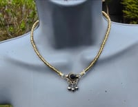 Image 7 of Festie Choker Stone bells- Red stone/ Blue/ Yellow / Black