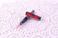 Image 3 of Shotgun Shell Pen with Turkey Feathers and Beard, Ceramic Rollerball Tip   #0308