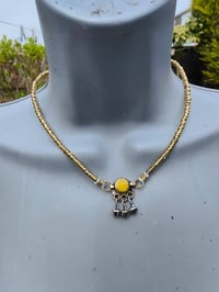 Image 10 of Festie Choker Stone bells- Red stone/ Blue/ Yellow / Black