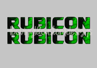 Image 2 of Jeep Hood Decal Set Green Neon Smoke