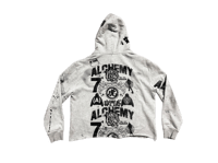 Image 2 of Sade Adu black panther heavy metal custom made screen print gray/black hoodie
