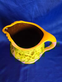 Image 3 of Vintage Handmade Ceramic Rose Pitcher