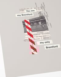 Image 3 of Brentford FC Vintage Programme Collage – Football Art Print – Series 2
