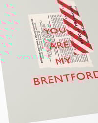 Image 2 of Brentford FC Vintage Programme Collage – Football Art Print – Series 4