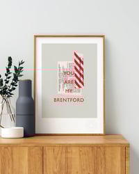Image 4 of Brentford FC Vintage Programme Collage – Football Art Print – Series 4