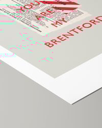 Image 3 of Brentford FC Vintage Programme Collage – Football Art Print – Series 4