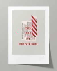 Image 1 of Brentford FC Vintage Programme Collage – Football Art Print – Series 4