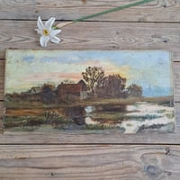 Image 1 of Gorgeous Moody Oil On Canvas