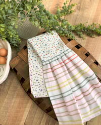 Wildflower Stripe Hanging Kitchen Towel Scarf Scarf– Sunday Stroll 