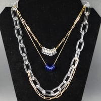 Image 1 of Clear Blue n Gold Stack