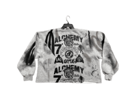 Image 2 of Sad Adu Art dept custom made screen print gray/black sweatshirt