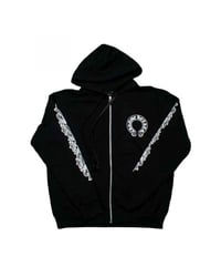 Chrome Hearts black zip-up hoodies 