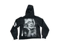 Image 2 of Beyonce Beehive Infantry RFH bulldogs Art dept custom made screen print black/white hoodie