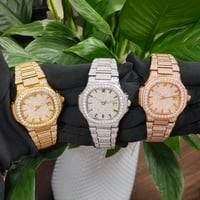 Image 5 of No Name Patek Phillip Styling Moissanite Watch