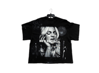 Image 2 of Beyonce Beehive Infantry Obama custom made screen print camo cropped T shirt