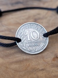 Image 3 of Commande sur mesure : bracelet 10 centimes 1966 et bague argent 5 franc 
