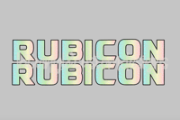 Image 1 of Jeep Hood Decal Set Rainbow Leopard