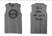 Men’s heathered gray tank