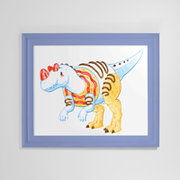 Image 2 of Jelly Ceratorollus Art Print | Dessert Dino 10"x8" Printed Reproduction
