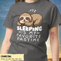 Image 3 of Sleeping Is My Favorite Pastime Sloth Unisex Classic Tee