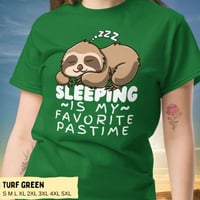 Image 11 of Sleeping Is My Favorite Pastime Sloth Unisex Classic Tee
