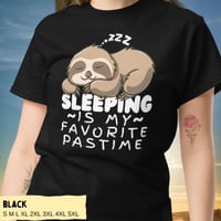 Image 2 of Sleeping Is My Favorite Pastime Sloth Unisex Classic Tee