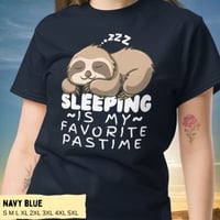 Image 8 of Sleeping Is My Favorite Pastime Sloth Unisex Classic Tee