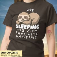 Image 4 of Sleeping Is My Favorite Pastime Sloth Unisex Classic Tee