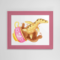 Image 2 of Lioscotti Art Print | Dessert Dino 10"x8" Printed Reproduction