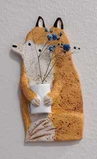 Image 4 of Sitting fox and vase