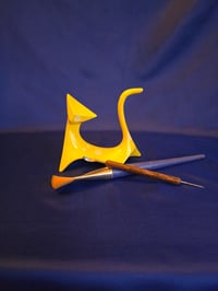 Image 1 of Modern Jazzy Ceramic Cat Handmade Cat Figurine