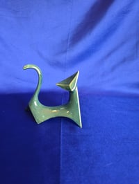 Image 4 of Modern Jazzy Ceramic Cat Handmade Cat Figurine