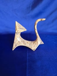 Image 6 of Modern Jazzy Ceramic Cat Handmade Cat Figurine