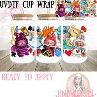 Image 1 of Labubu x Alice and Wonderland UVDTF cup wrap 