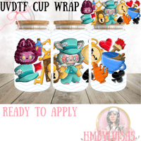 Image 4 of Labubu x Alice and Wonderland UVDTF cup wrap 