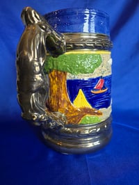 Image 2 of Ceramic Handpainted Vintage Pub  Pitcher Stein