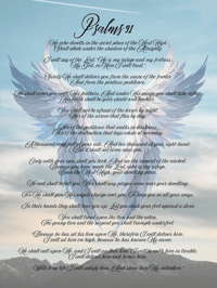 Image 1 of Psalms 91 Wall Poster