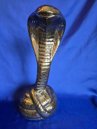 Image 1 of Handmade Ceramic Cobra Statue