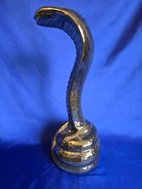 Image 4 of Handmade Ceramic Cobra Statue