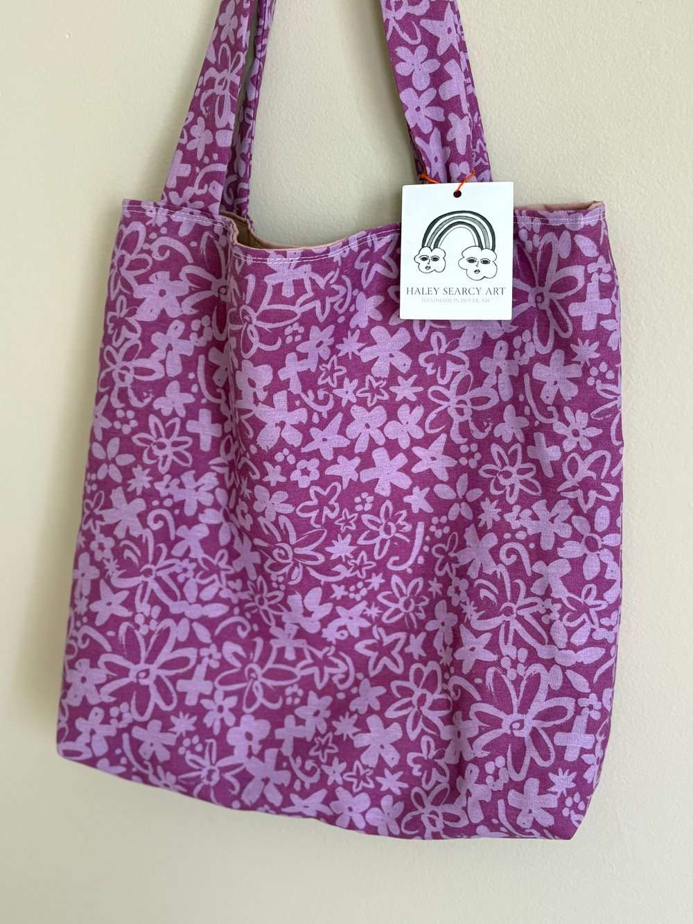 Doodle Flower Tote Bag