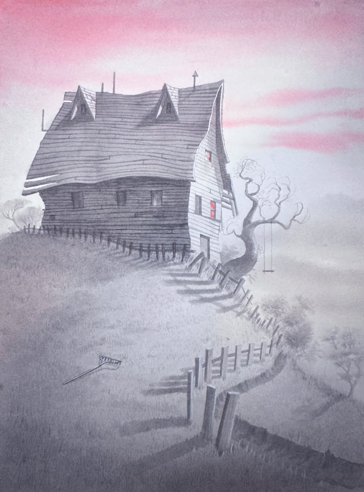 Image of "Swing", Original watercolor painting, 