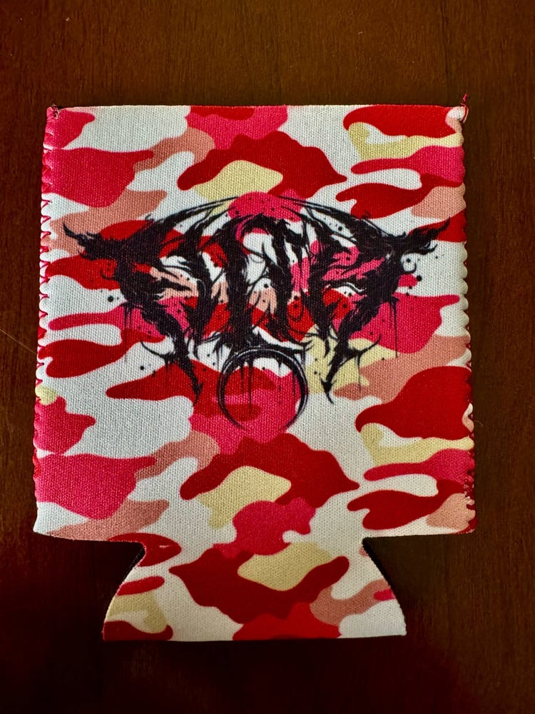 Image of Filth pink camo koozie 