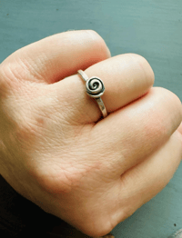 Image 6 of sterling silver briar rose ring