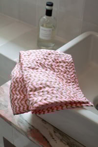 Image 2 of Pink Ikat Towel & Napkin