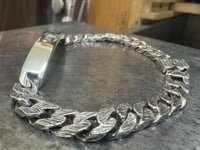 Image 2 of Vintage Silver ID Bracelet 
