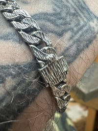 Image 8 of Vintage Silver ID Bracelet 
