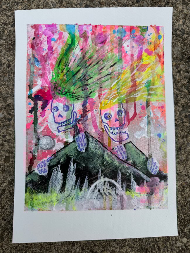 “Are We Doomed? Are We?” Painting