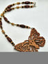 Wooden Butterfly Necklace  Image 2