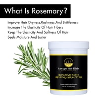Image 3 of  Rosemary Mint Revival Hair Butter Deep Moisture Scalp Stimulating  Growth-Enhancing Size: 16oz